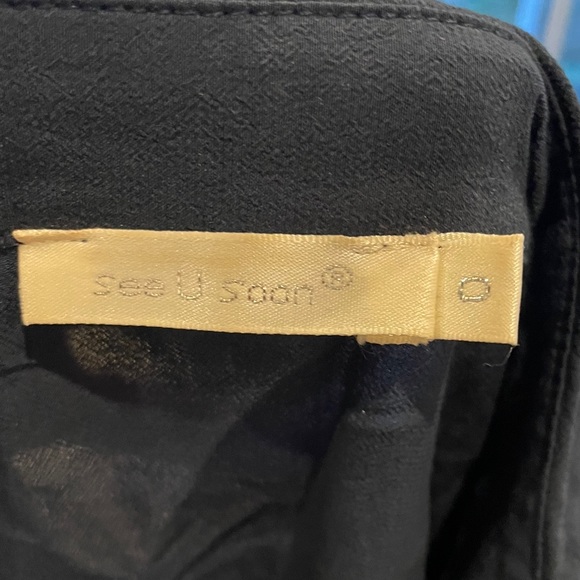 ✨ sale - Anthropologie See U Soon 3/4 Sleeve Button Down Size 0 - Picture 3 of 3